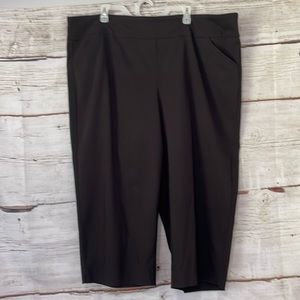 Worthington Women Ankle Pant Black Size 3X